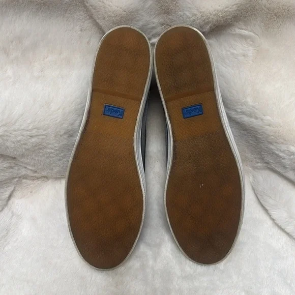 Keds Women's grey satin and leather Sneakers - Picture 9 of 10